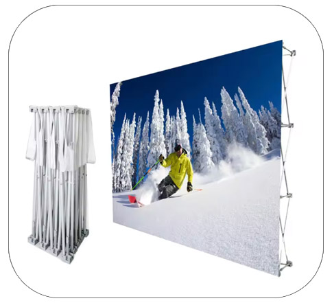 Backdrop Appareil, impression, bande velcro adhésif, couture