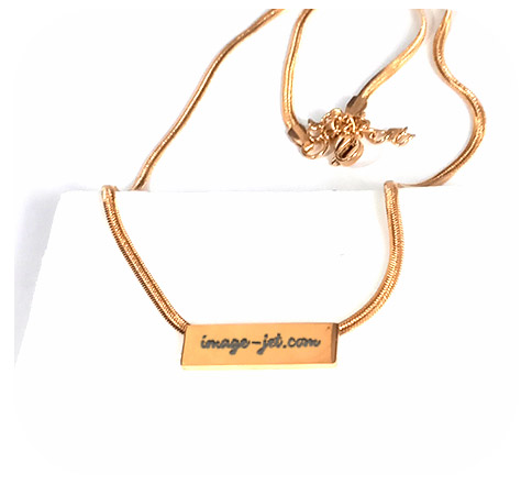 Chainette tissée or plaqué