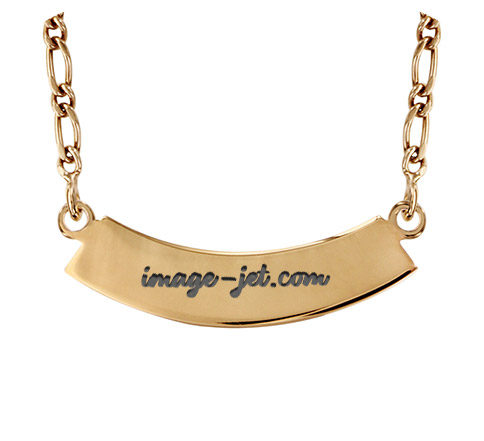 Chainette courbe plaqué or