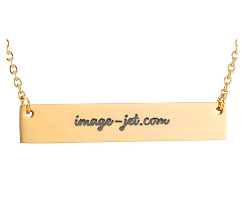 Chainette rectangle plaqué or