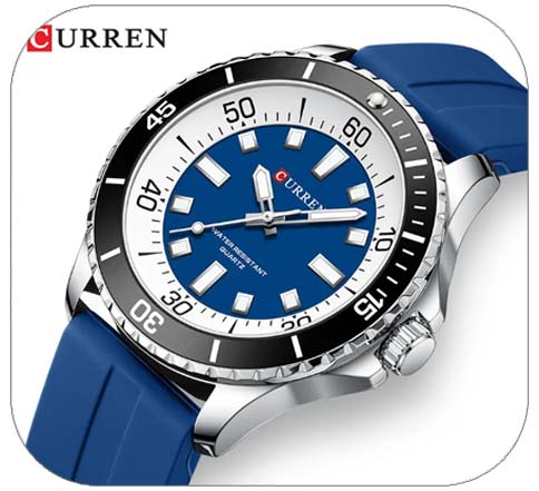 CURREN 8448 Barcelet silicone personnalisable