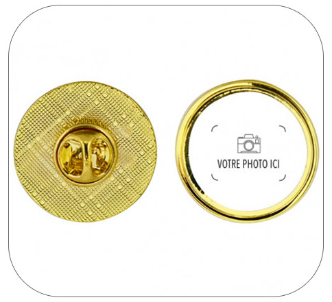 Pins Personnalisé Rond, Carré