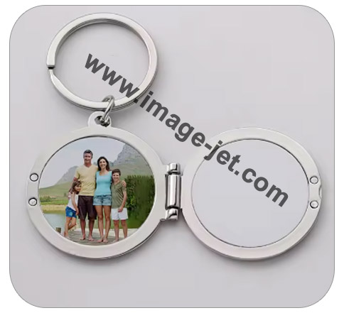 Porte clé en acier à rabat personnalisé