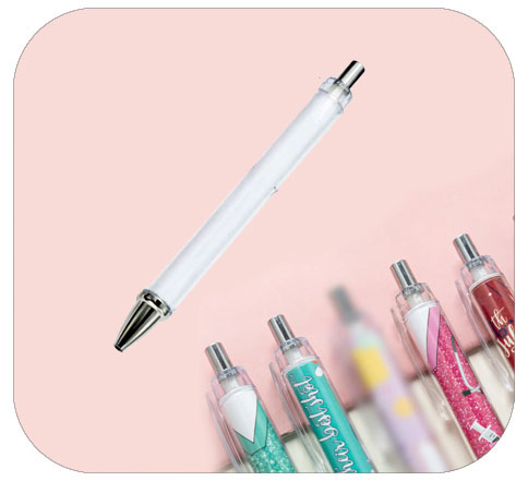 Stylo plastique transparent